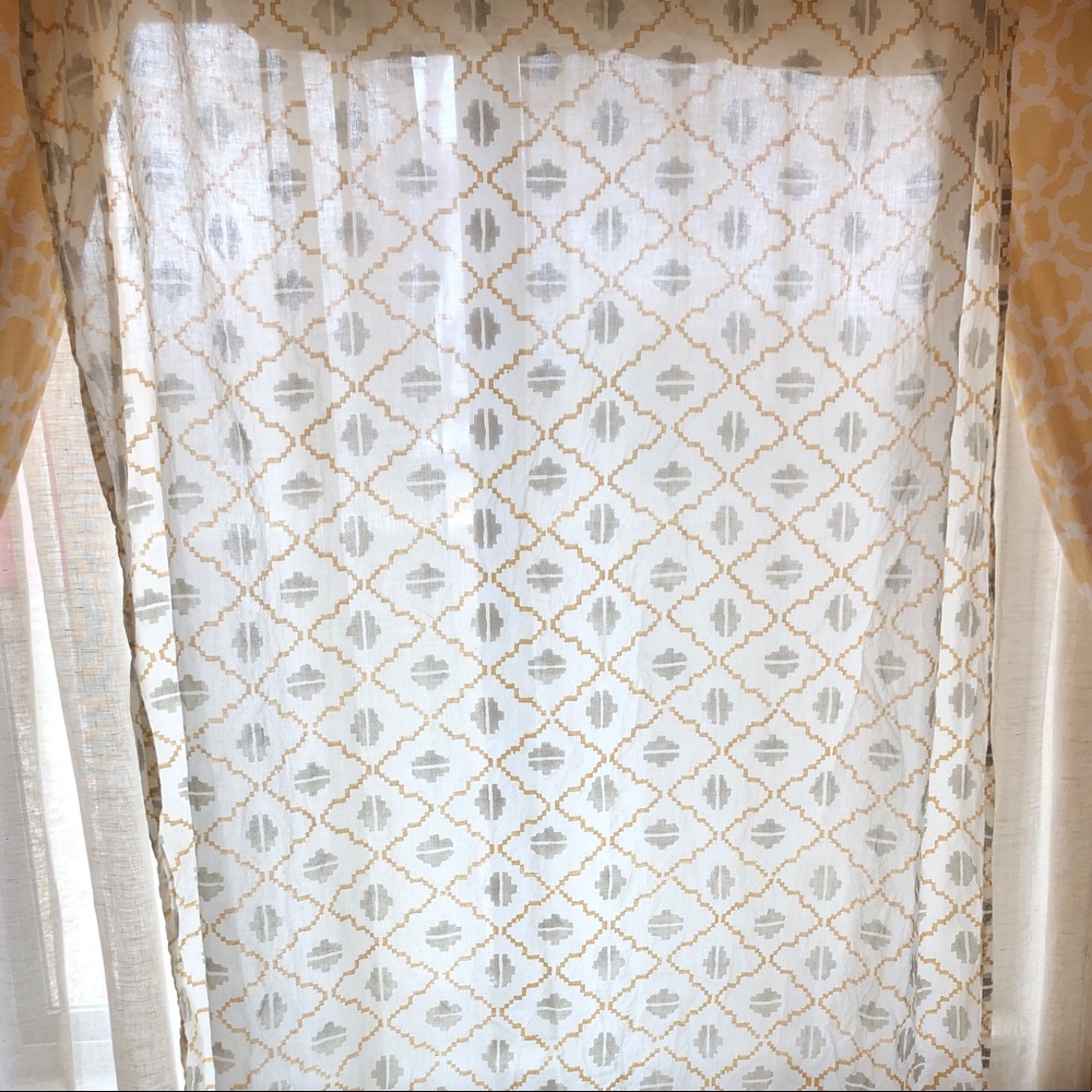 COPY - Crate and Barrel Geometric Curtain Panel
